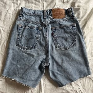 Blue 521 size 8 petite jean shorts